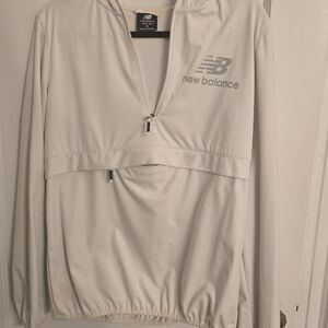 New Balance Light Gray Half-Zip Jacket